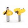 2pcs 1/2 Inch Shank Tenons Router Bit Woodworking Cutter Cabinet Door Tenon Cutter