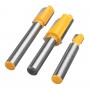 3pcs 1/4 Inch Shank Lettering and Sign Making V-Groove or Round Nose Router Bit Set